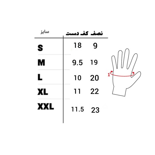size-wit دستکش زمستانی دوچرخه سواری اسپید مدل پرولاین | پوشاک اسپید